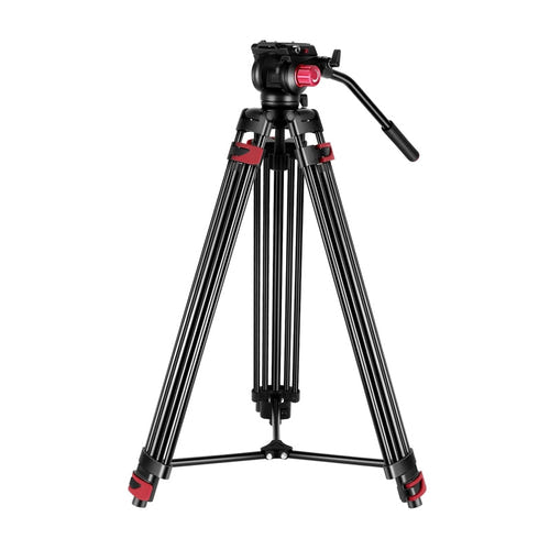Neewer - Trépied vidéo TP-M200 avec tête fluide et base bol 70 mm (88 à 200 cm) : tpm200 tête fluide