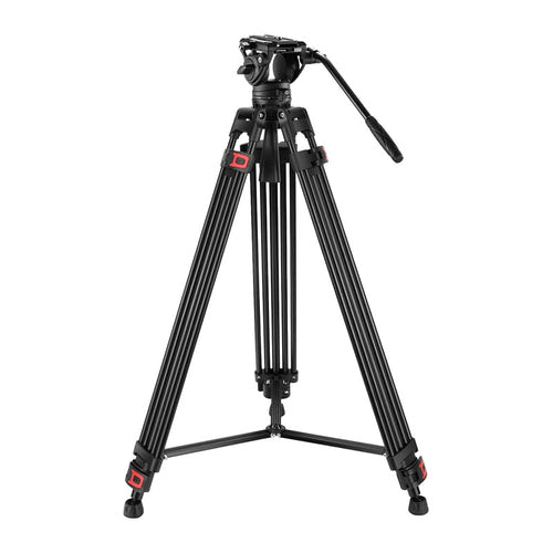 Neewer - Trépied vidéo professionnel TP74 avec tête fluide (86 à 187 cm)