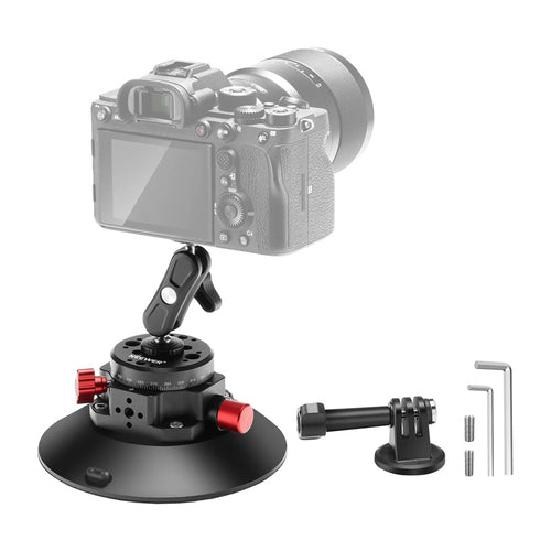 Neewer - Ventouse de fixation CA013 avec bras articulé 1/4 pouce (GoPro, DJI Osmo Action, Insta360) : vue ensemble