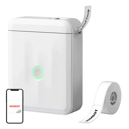 NIIMBOT D110M - imprimante d'étiquettes portable sans encre : blanche