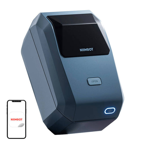 NIIMBOT K3W - Imprimante d'étiquettes Wi-Fi et Bluetooth (bleue) (vue 1)