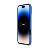 Nillkin CamShield Pro - Coque iPhone 16 Pro Max avec cache objectif (bleue) : angle renforcé coussin air