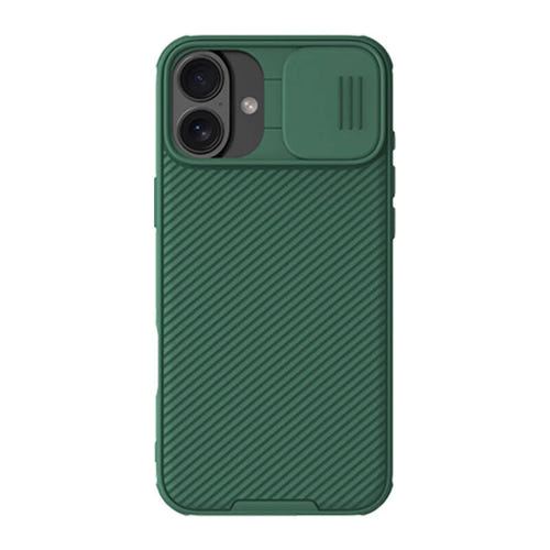 Nillkin CamShield Pro - coque avec cache objectif coulissant pour iPhone 16 Plus, vert - visuel 1