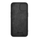 Nillkin CamShield Silky Silicone - Coque iPhone 15 Plus en silicone (noire) : noir mat de dos