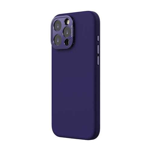 Nillkin LensWing Magnetic - Coque iPhone 16 Pro Max avec support (violette) : déplié angle vidéo