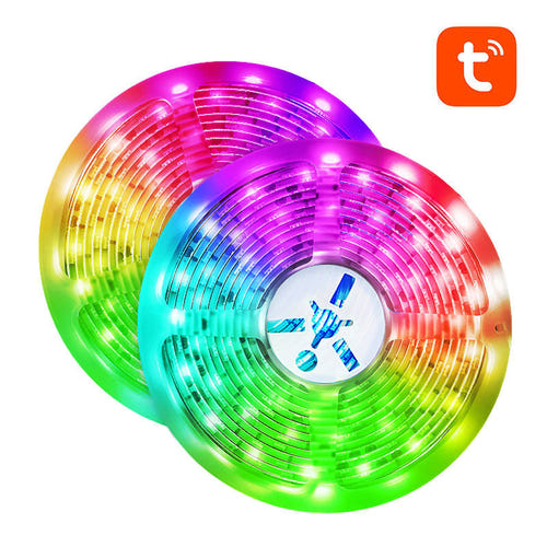 NiteBird SL3 - Ruban LED connecté RGB Wi-Fi 2 x 5 m, compatible Tuya : bande LED derrière téléviseur