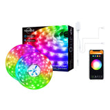 NiteBird SL3 - Ruban LED connecté RGB Wi-Fi 2 x 5 m, compatible Tuya : éclairage indirect de salon
