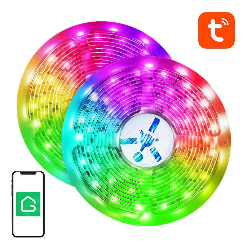 NiteBird SL3 - Ruban LED connecté RGB Wi-Fi 2 x 5 m, compatible Tuya - visuel 1