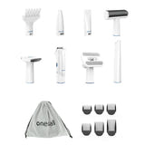 Oneisall BM1 - Station de toilettage aspirante et séchante pour animaux : accessoires brosses et embouts