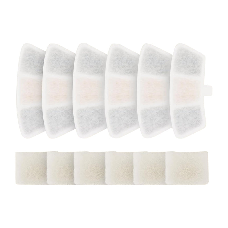 Oneisall PW04 - Lot de 6 filtres pour fontaine à eau - visuel 1