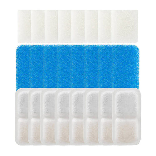 Oneisall PWF-001 - Filtres de rechange à trois couches pour fontaine : lot