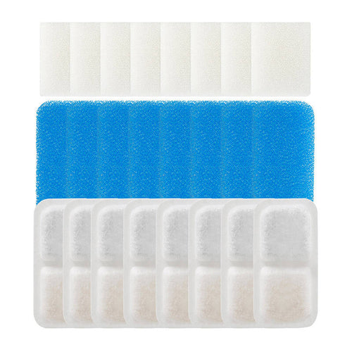 Oneisall PWF-001 - Filtres de rechange à trois couches pour fontaine : lot