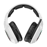 ONIKUMA B100 - Casque gaming sans fil 50 mm, Bluetooth 5.3, 2,4 GHz et filaire, blanc : micro antibruit orientable