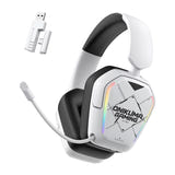 ONIKUMA GT883 - Casque gaming sans fil 4 modes RGB, blanc (vue 1)