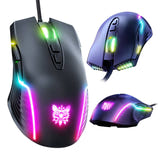 ONIKUMA CW905 - Souris gaming filaire 7 boutons, 6 DPI à code couleur, noir - visuel 2