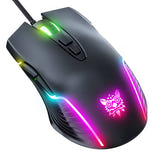 ONIKUMA CW905 - Souris gaming filaire 7 boutons, 6 DPI à code couleur, noir - visuel 1