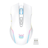 ONIKUMA CW905 - Souris gaming sans fil RGB (blanc) (vue 1)