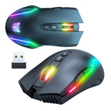 ONIKUMA CW905 - Souris gaming sans fil RGB (noir) (vue 3)