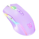 ONIKUMA CW905 - Souris gaming filaire RGB ergonomique, violet : violette CW905