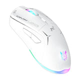ONIKUMA CW917 - Souris gaming sans fil RGB, blanche : coque claire lumière RGB