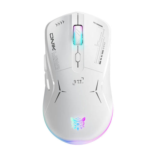 ONIKUMA CW917 - Souris gaming sans fil RGB, blanche