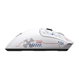 ONIKUMA DM01 - souris gaming sans fil blanche, Bluetooth et 2,4 GHz : stickers antidérapants