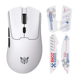 ONIKUMA DM01 - souris gaming sans fil blanche, Bluetooth et 2,4 GHz : vue dessus
