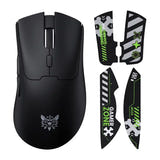 ONIKUMA DM01 - souris gaming sans fil noire, Bluetooth et 2,4 GHz : vue dessus