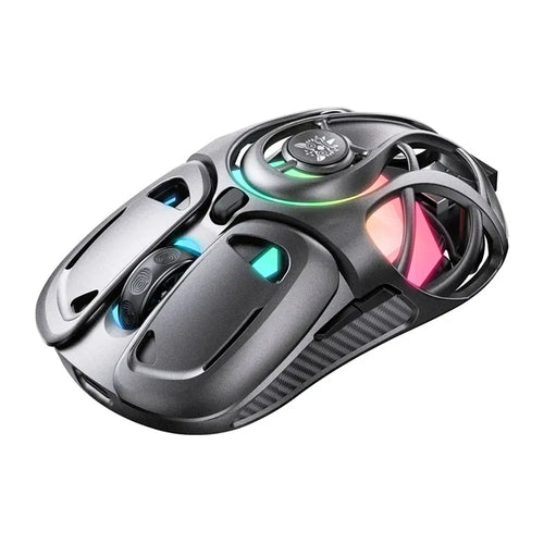 ONIKUMA DM02 - Souris gaming sans fil RGB 6 effets, grise