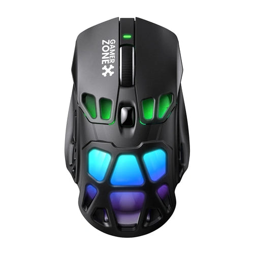 ONIKUMA DM09 - Souris gaming sans fil 24 000 DPI avec station de charge RGB : coque ajourée