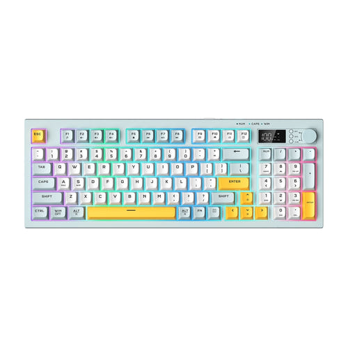 ONIKUMA G80 - Clavier sans fil 94 touches avec écran OLED et molette - visuel 1