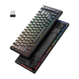 ONIKUMA G83 - Clavier gaming mécanique 83 touches hot-swap 3 modes, noir : switches hot swap remplaçables