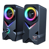 ONIKUMA L2 - Enceintes gaming 2 × 5 W RGB, USB et Bluetooth : paire