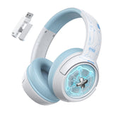 ONIKUMA GT802 - Casque gaming sans fil 60 h avec commandes intégrées (blanc)