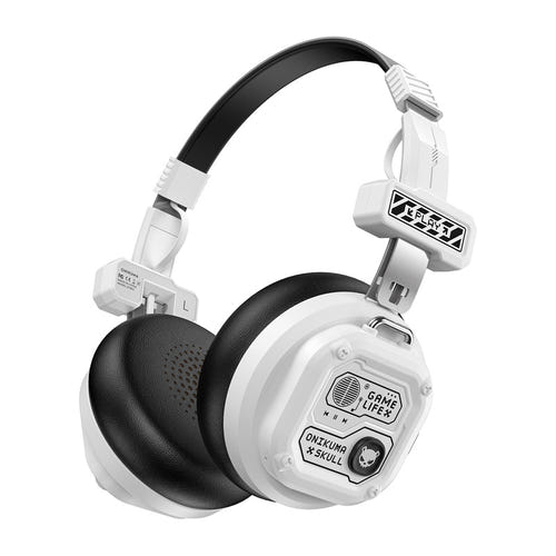ONIKUMA GT803 - Casque gaming et multimédia sans fil pliable, 400 mAh (blanc)