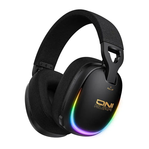 ONIKUMA GT805 - casque gaming sans fil 4 modes, 60 h d'autonomie, noir - visuel 2