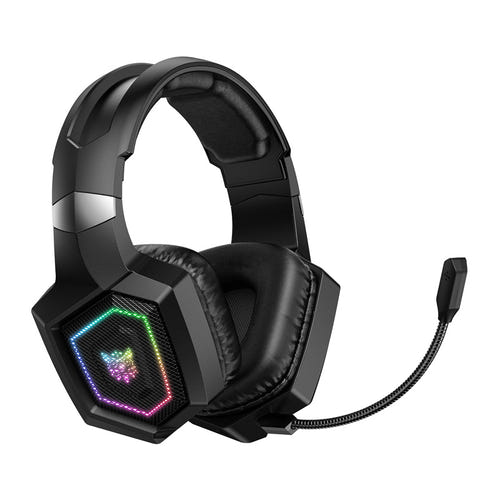 ONIKUMA GT806 - Casque gaming 50 mm triple mode avec micro rotatif 360° (noir) : flexible gt806