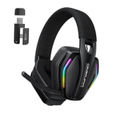 ONIKUMA GT826 - Casque gaming sans fil 3 modes, RGB, 20 h (noir) - visuel 1