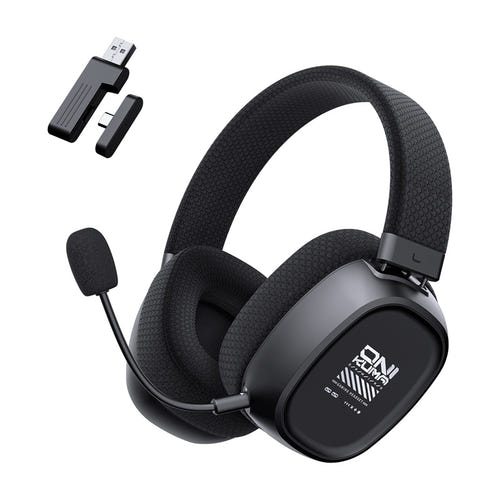 ONIKUMA GT839 - Casque gaming pro 3 modes, adaptateurs 2,4 GHz USB-A et USB-C, 176 g (vue 1)