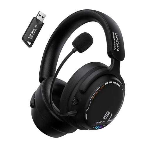 ONIKUMA GT886 - casque gaming sans fil avec micro antibruit amovible, noir - visuel 1