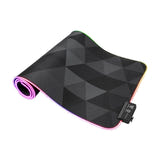 ONIKUMA MP006 - Tapis de souris gaming RGB 12 effets, noir : contour lumineux RGB