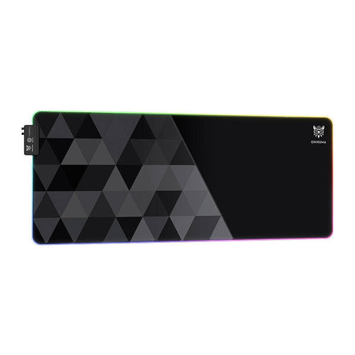 ONIKUMA MP006 - Tapis de souris gaming RGB 12 effets, noir