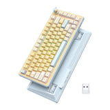 ONIKUMA MT707 - Clavier gaming 81 touches hot-swap avec molette multimédia, jaune (vue 2)
