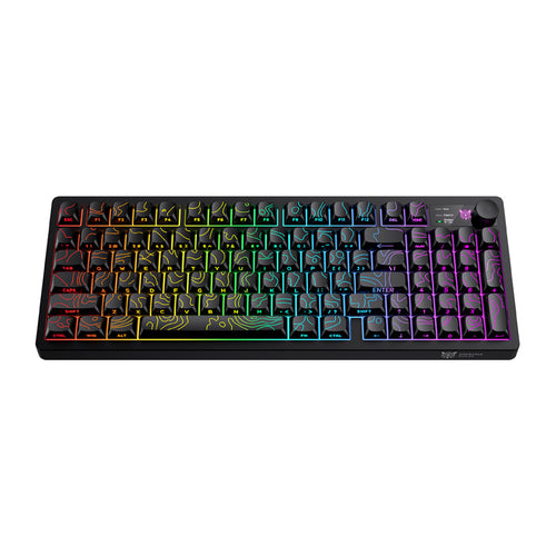 ONIKUMA MT902 - Clavier gaming sans fil 95 touches RGB, noir - visuel 1