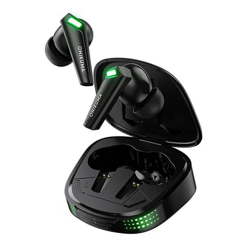 ONIKUMA T308 - Écouteurs sans fil TWS IP54 à double micro, noir