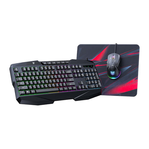 ONIKUMA TZ3006 - Pack gaming 3 en 1 : clavier + souris + tapis : complet