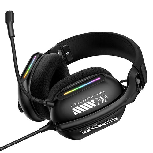 ONIKUMA X12 - Casque gaming filaire 40 mm RGB avec micro flexible 360° : éclairage RGB x12