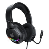 ONIKUMA X31 - casque gaming filaire RGB avec micro pivotant - visuel 2