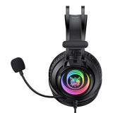 ONIKUMA X80 - Casque gaming filaire RGB effet miroir, micro antibruit : arceau souple léger