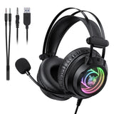 ONIKUMA X80 - Casque gaming filaire RGB effet miroir, micro antibruit